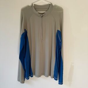 L.L.Bean Men’s Performance Quarter-Zip Rash Guard Shirt — M Regular